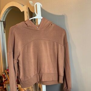 Hippie Rose Pink Cropped Boxy Long Sleeve Hoodie